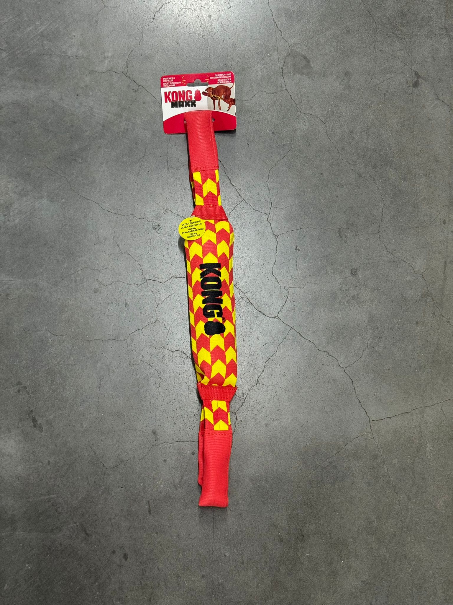 De vierde product foto voor KONG Maxx Tug Rood/Geel