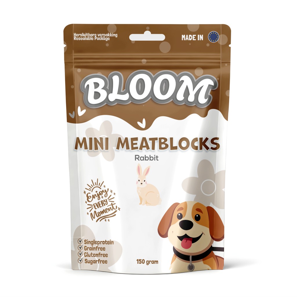 De product foto voor Bloom MINI Meatblocks Rabbit