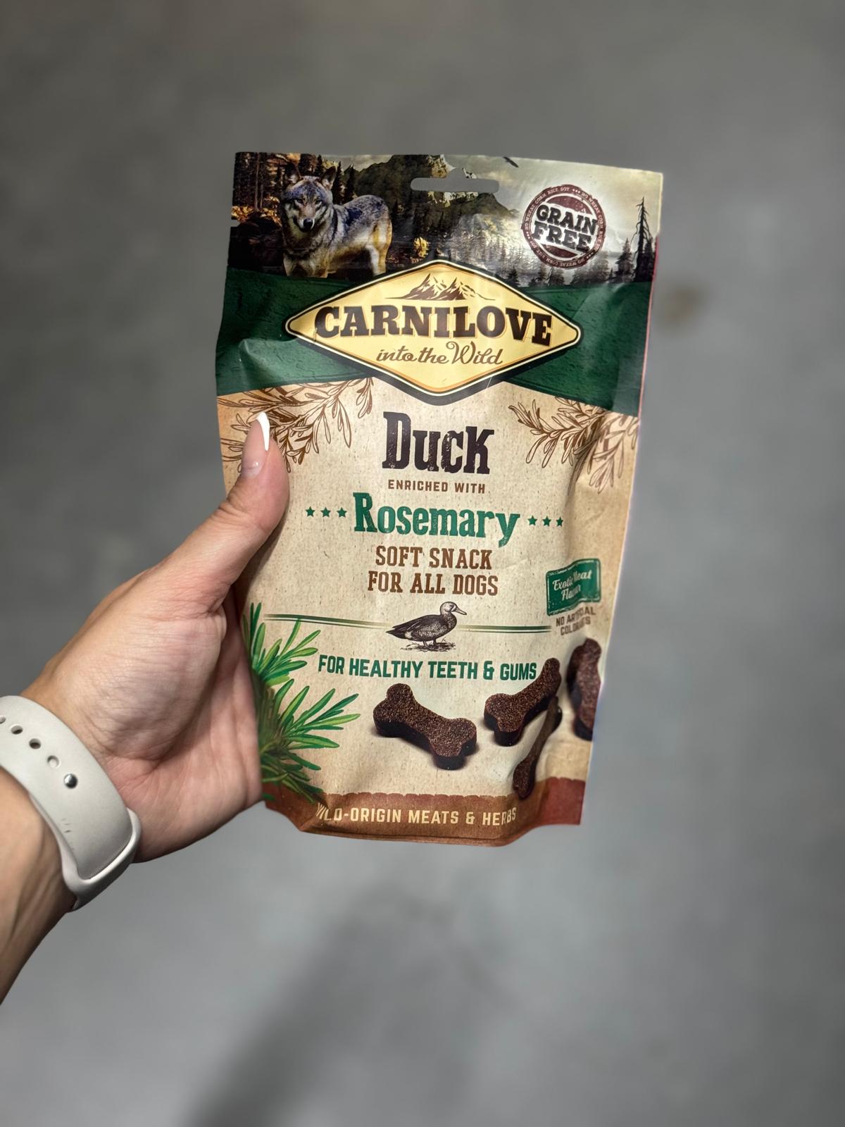 De derde product foto voor Carnilove Soft Snack Eend / Rozemarijn