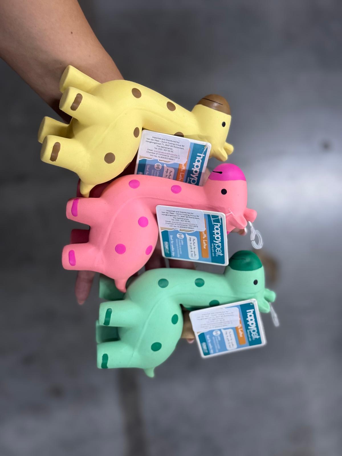 De tweede product foto voor Multipet Giraffe Latex Assorti 