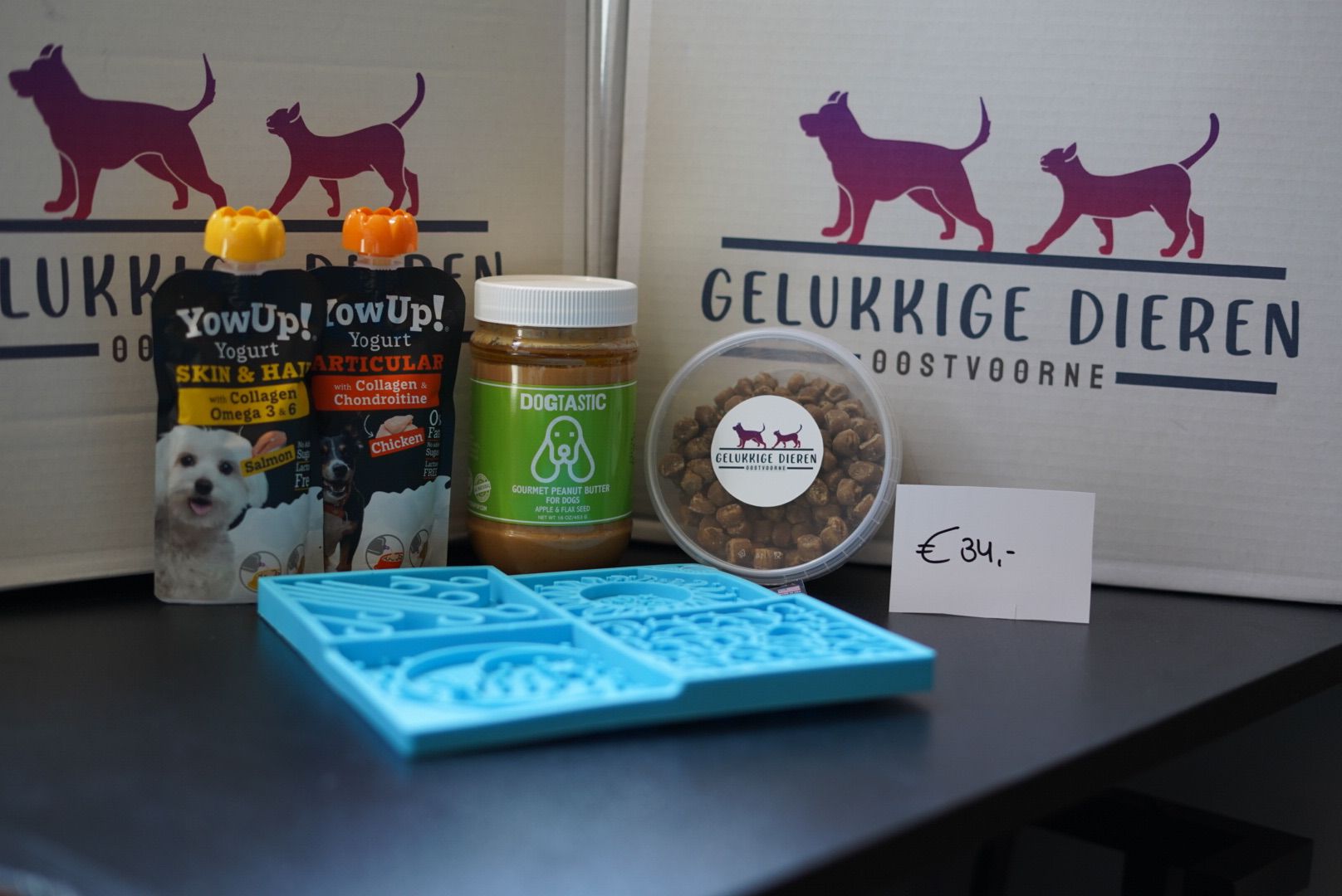 De product foto voor Combinatiepakket Lickmat blauw