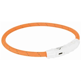 De tweede product foto voor Trixie Halsband Hond Flash Lichthalsband USB TPU/Nylon