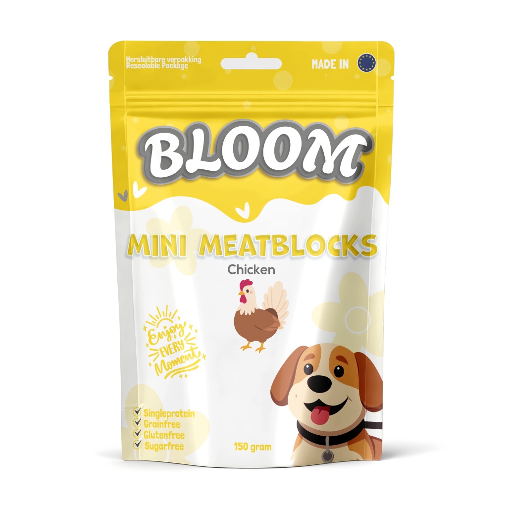 De product foto voor Bloom MINI Meatblocks Chicken