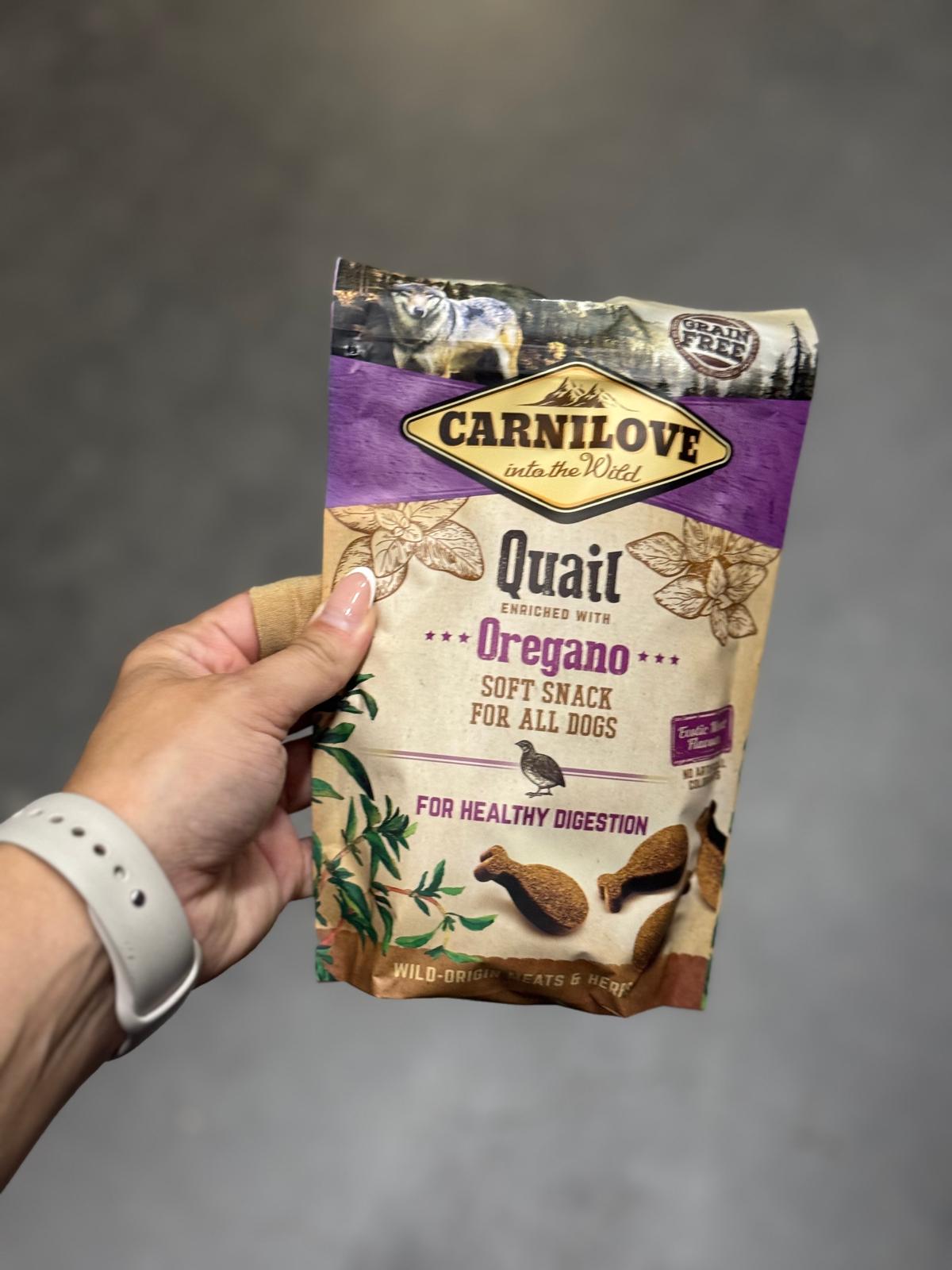 De vierde product foto voor Carnilove Soft Snack Kwartel / Oregano