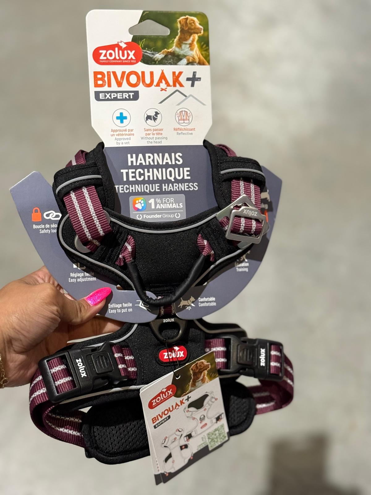 De tweede product foto voor Zolux BVK hondentuig rood