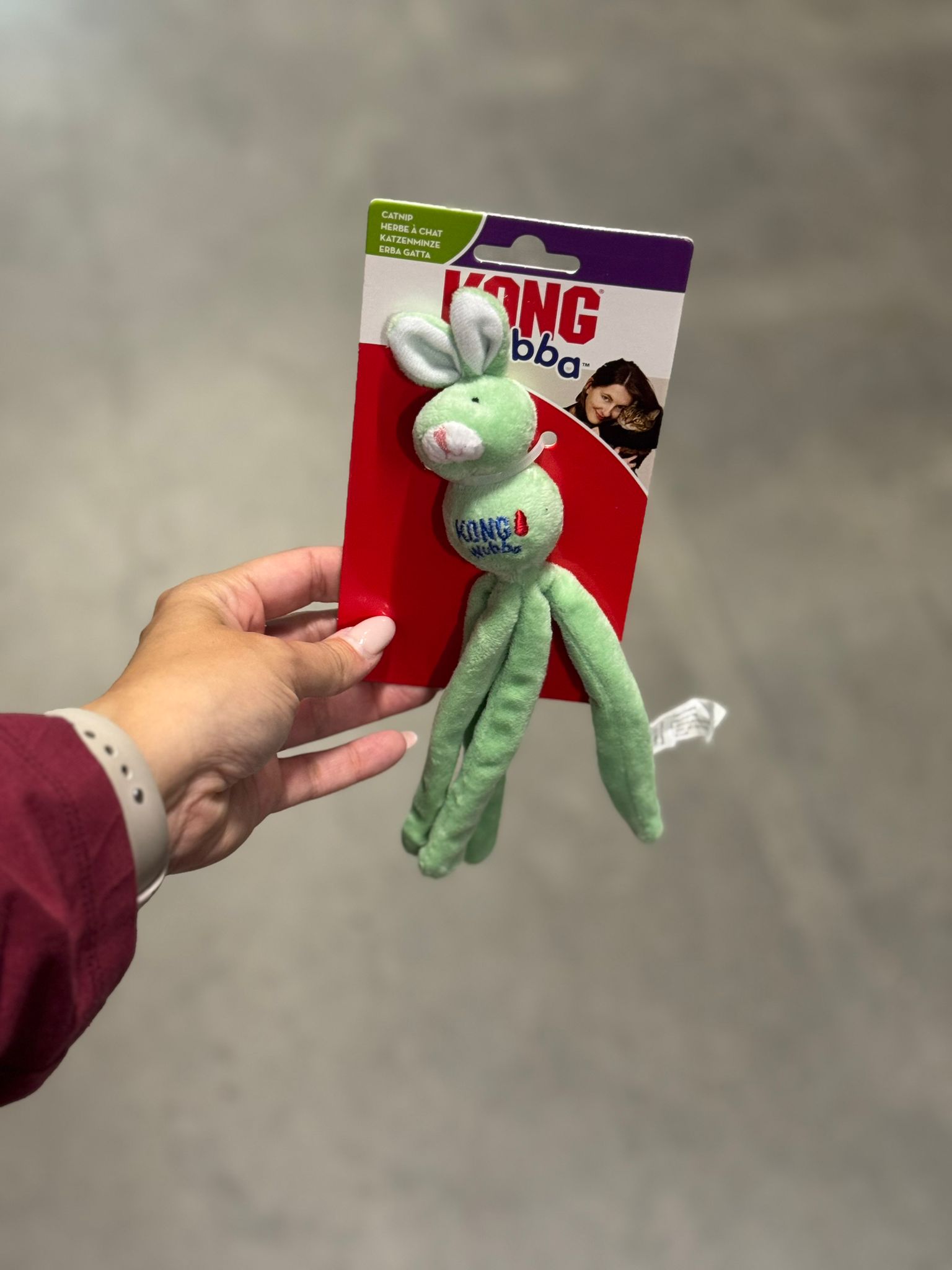 De derde product foto voor Kong Wubba Kat Konijn