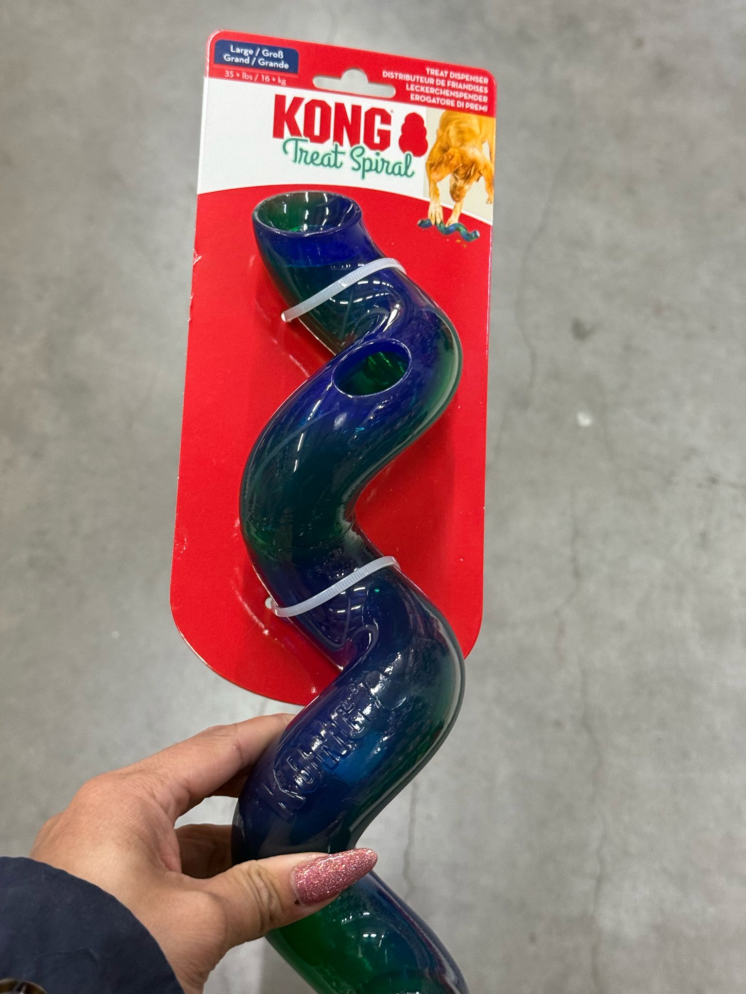De tweede product foto voor Kong Treat Spiral Stick