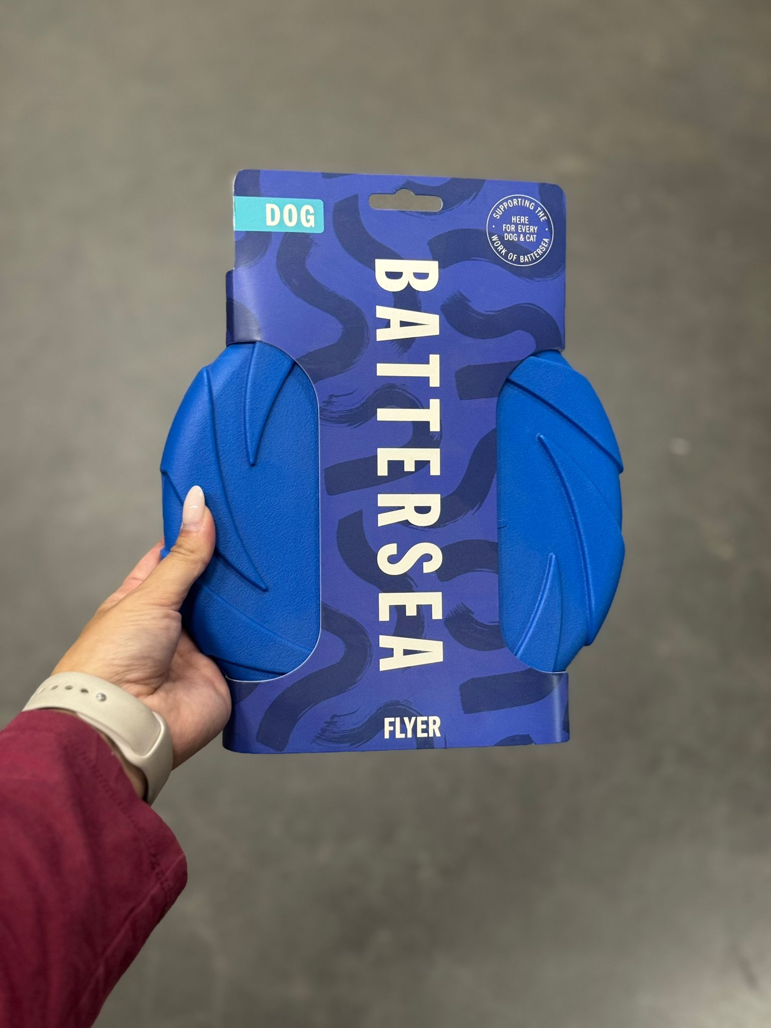 De product foto voor Battersea foam flyer blauw 