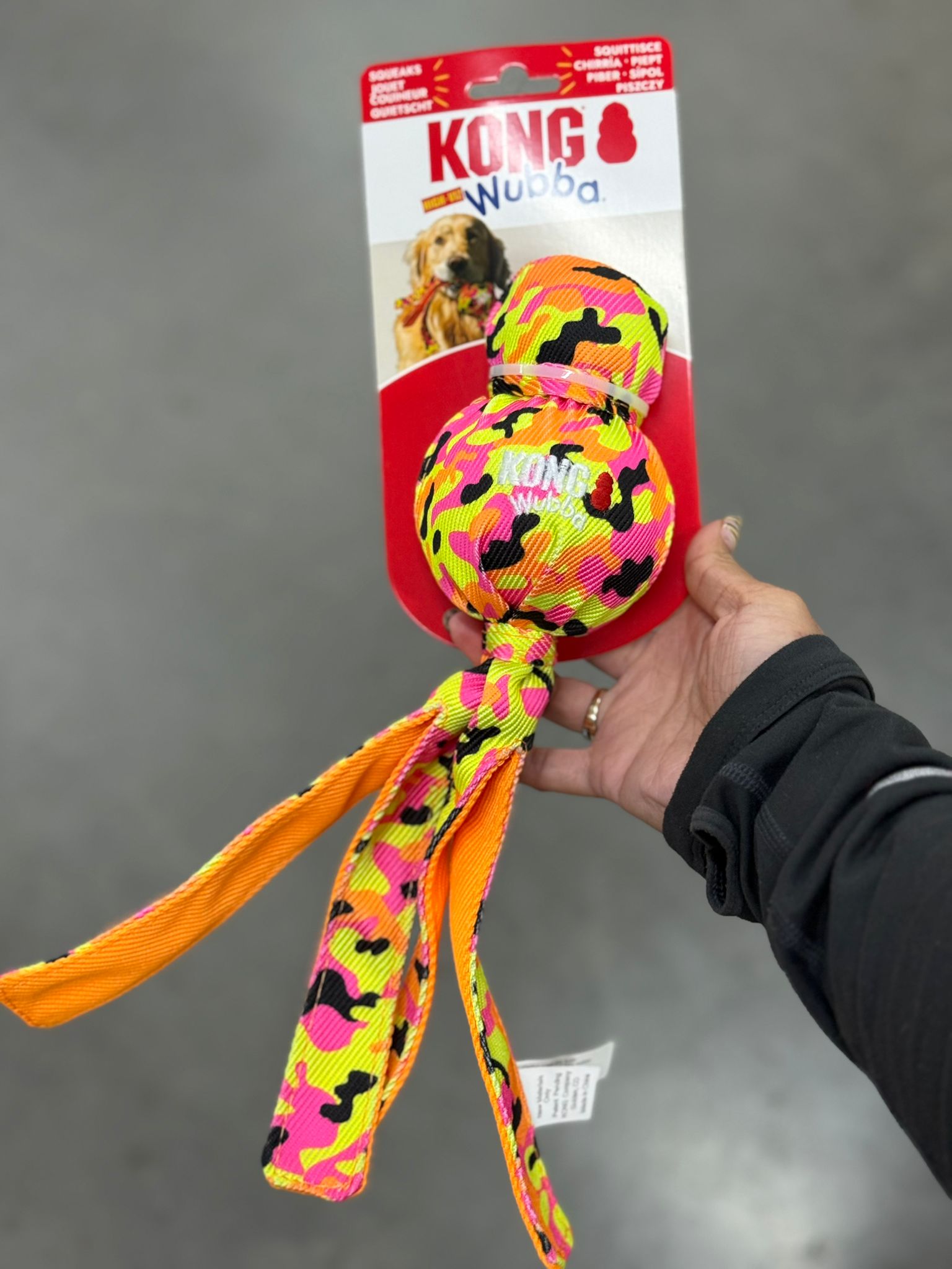 De tweede product foto voor Kong Wubba Ballistic High-viz