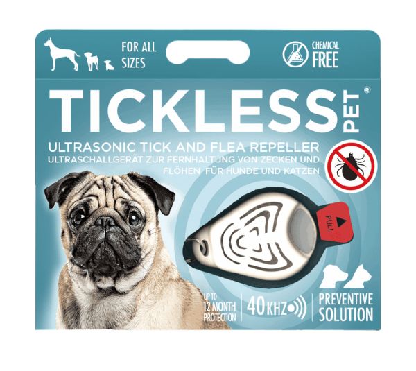 De product foto voor Tickless Teek en Vlo Afweer Voor Hond En Kat Beige