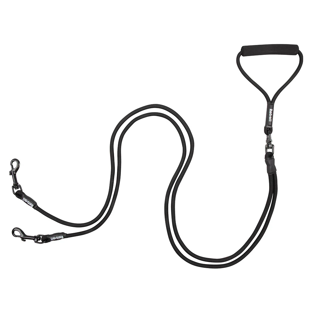 De tweede product foto voor Adjustable Double Dog Leash