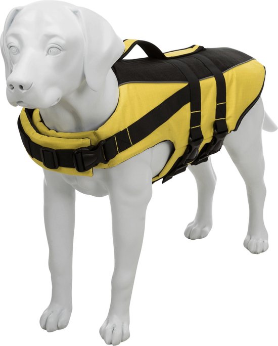 De tweede product foto voor Trixie Zwemvest Voor Honden Geel / Zwart