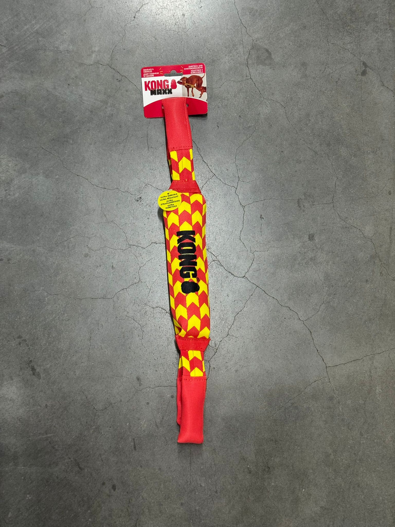 De derde product foto voor KONG Maxx Tug Rood/Geel
