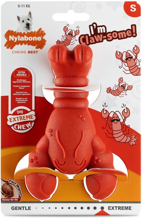 De product foto voor Nylabone Extreme Chew Lobster Filet Mignonsmaak