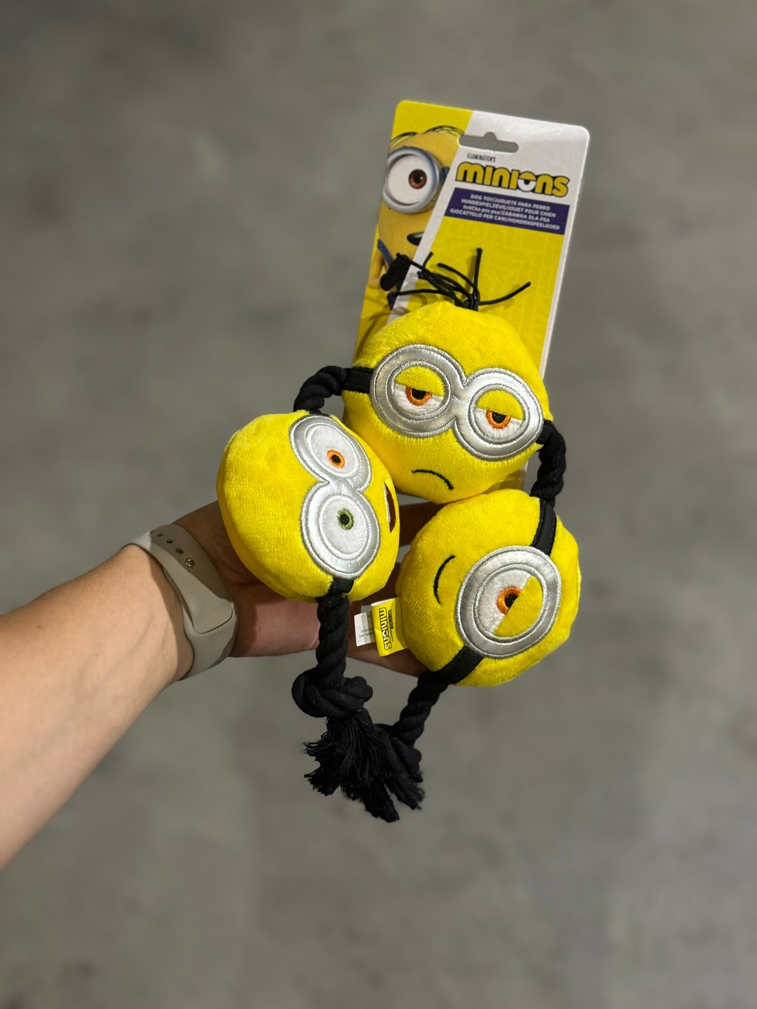 De derde product foto voor 3 minions pluche