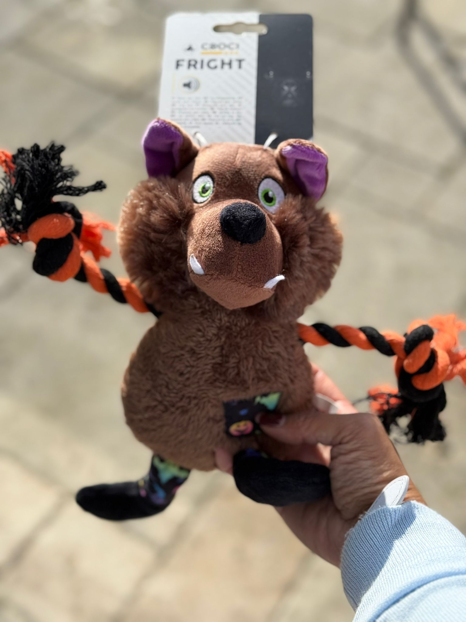 De derde product foto voor Halloween Croci Fright night weerwolf met flostouw