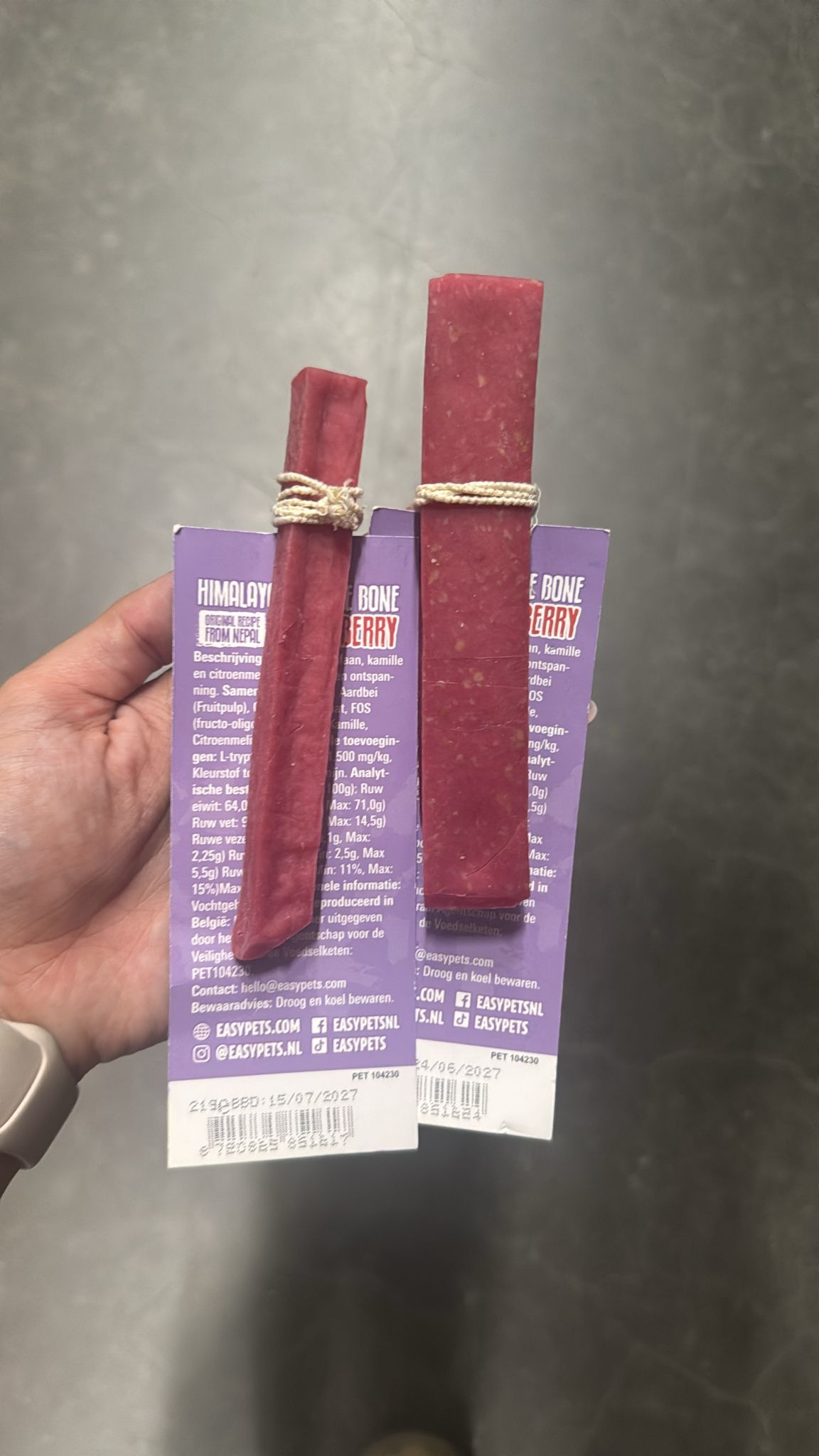 De eerste product foto voor het gerelateerde product Cheese Bone Aardbei Himalayan 