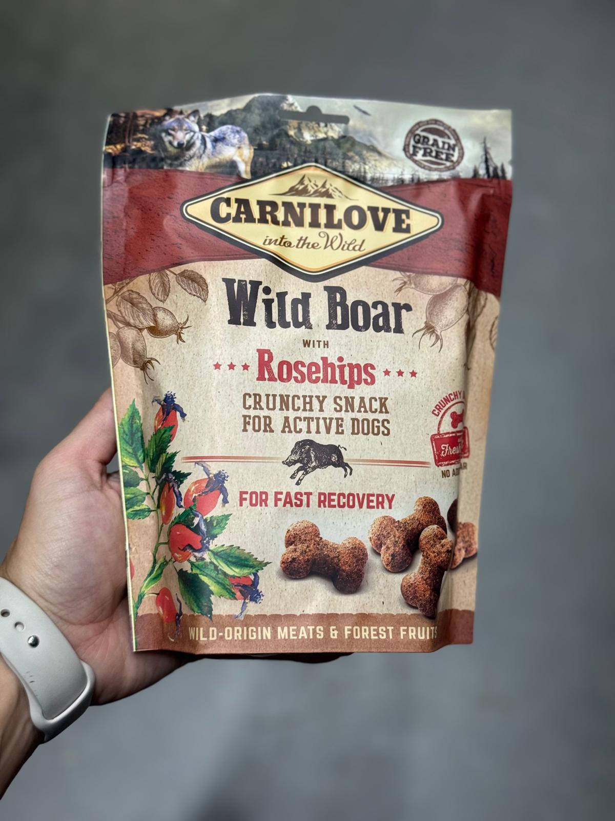 De derde product foto voor Carnilove Snack Everzwijn / Rozenbottel