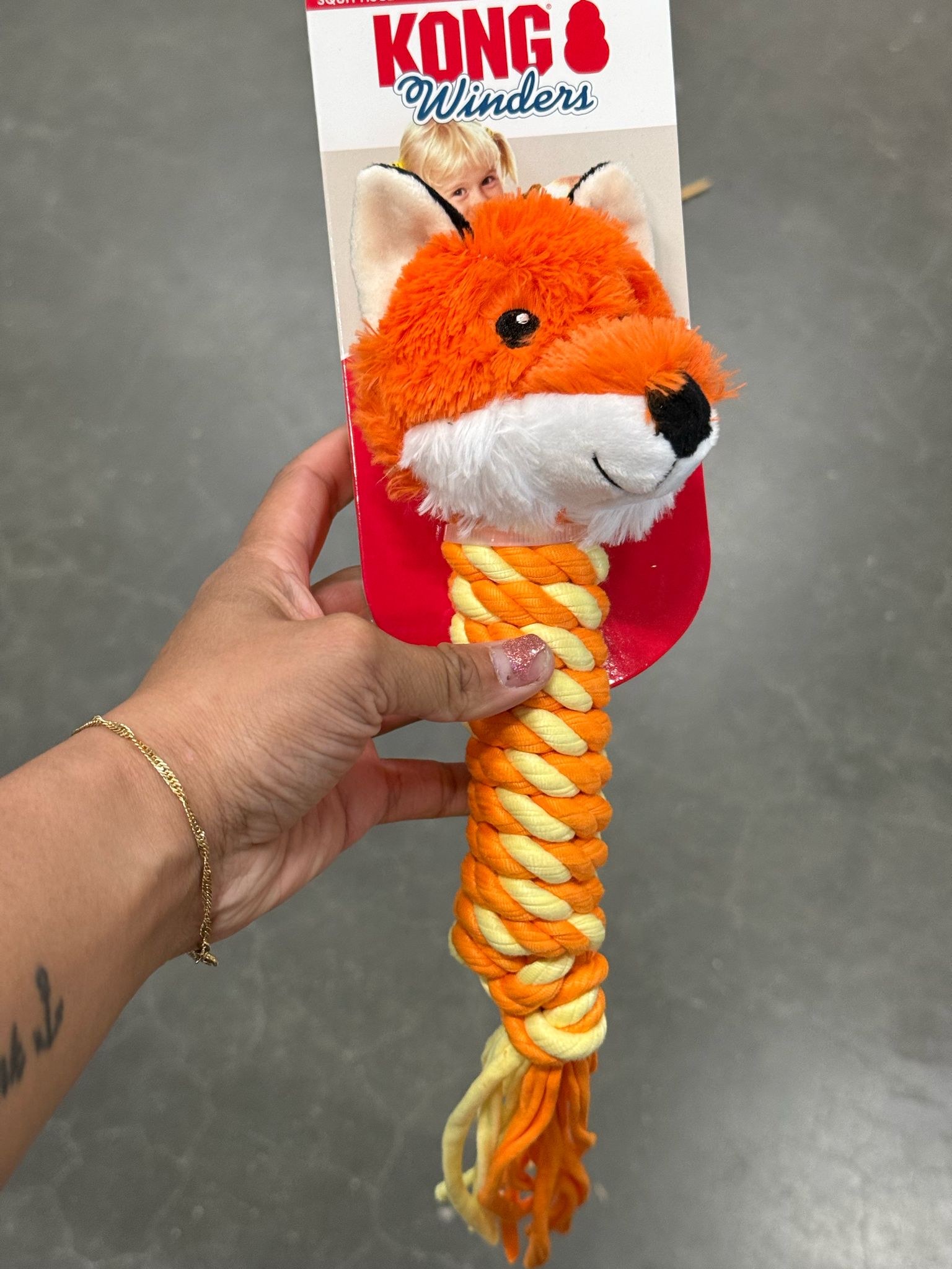 De product foto voor Kong Winders Flostouw Oranje/Geel