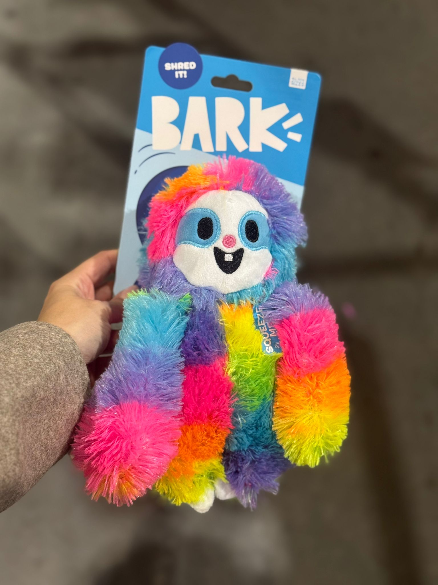 De product foto voor BARK good vibes Gary regenboog luiaard