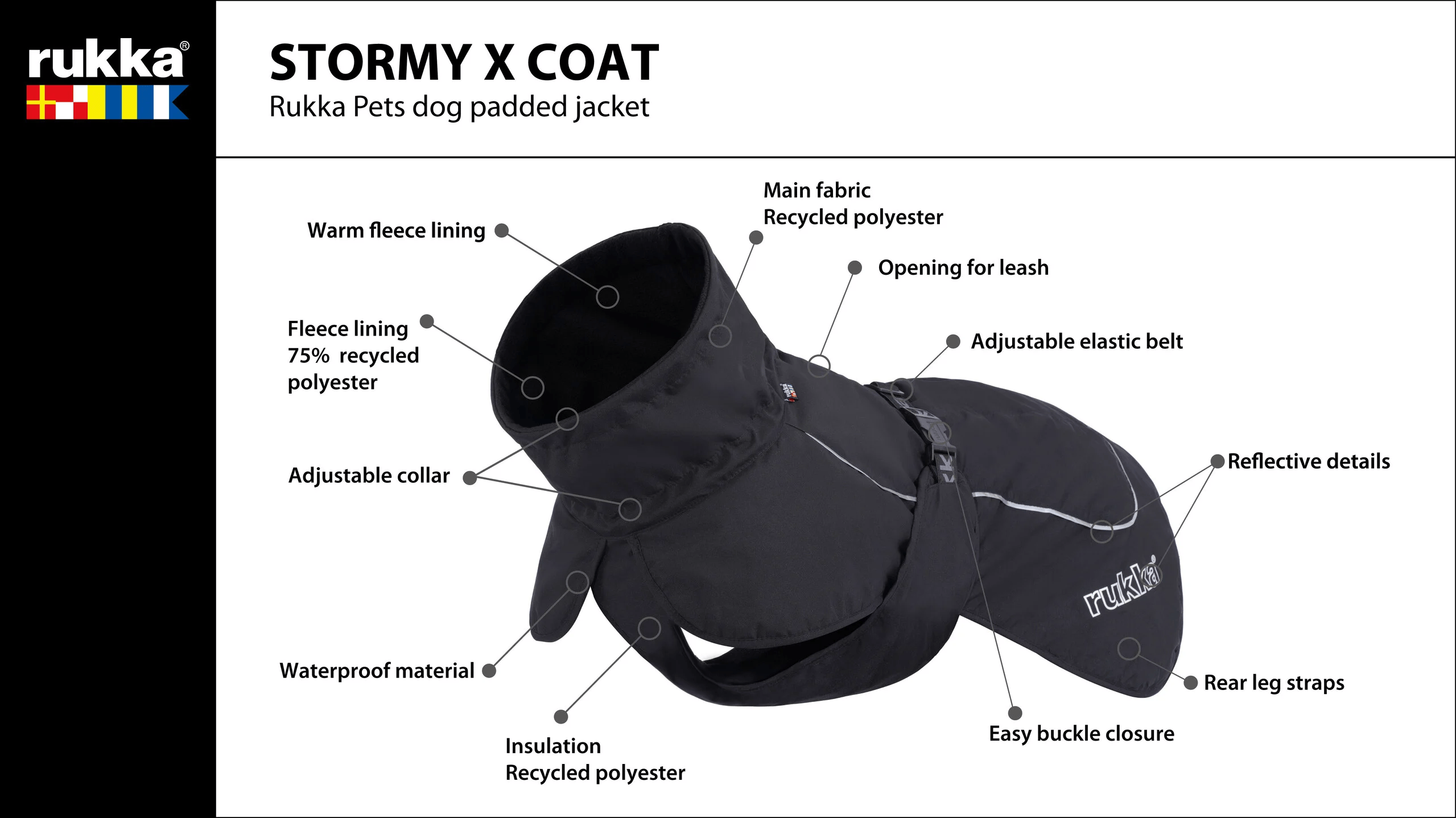 De derde product foto voor Rukka Stormy X coat