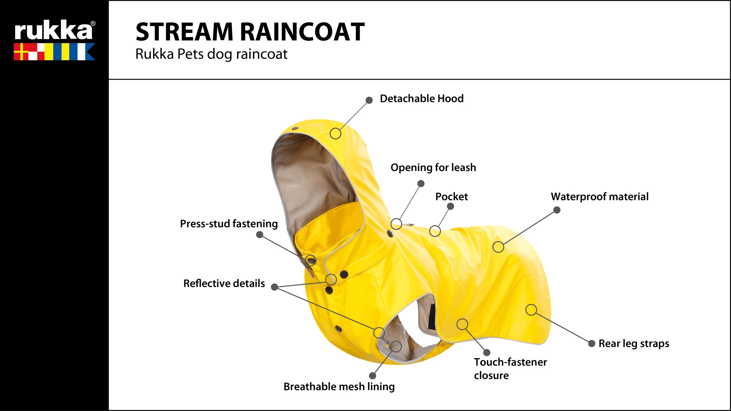 De derde product foto voor Rukka Stream Raincoat