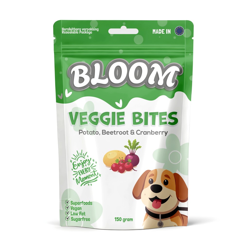 De product foto voor Bloom Veggie Bites – Potato, Beetroot, Cranberry