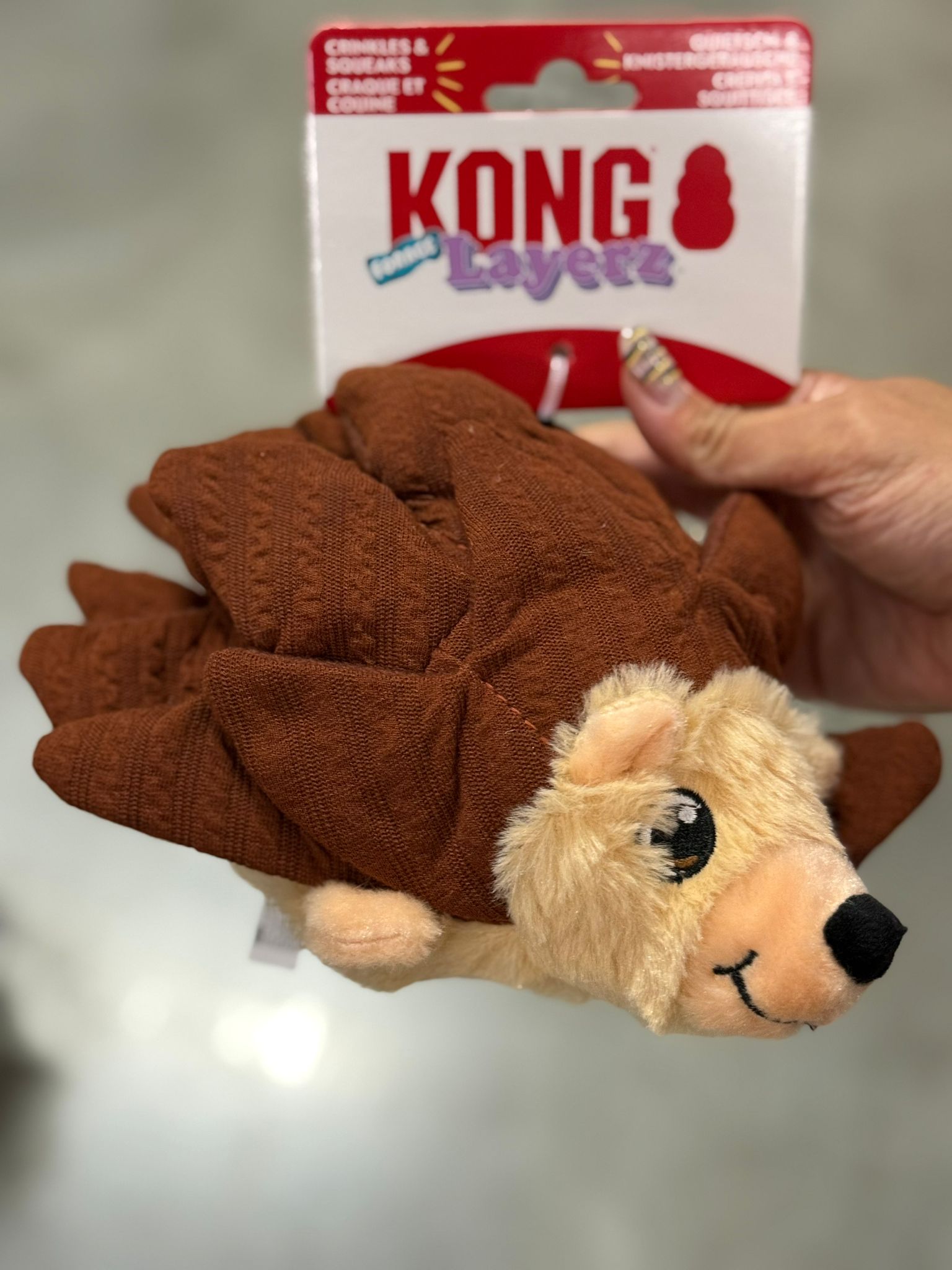 De product foto voor 	Kong Layerz Forage Egel