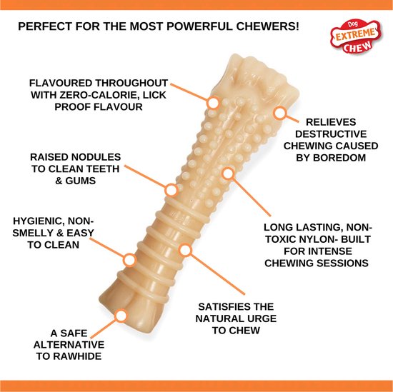 De tweede product foto voor Nylabone Dura Chew Original Voor Harde Bijters