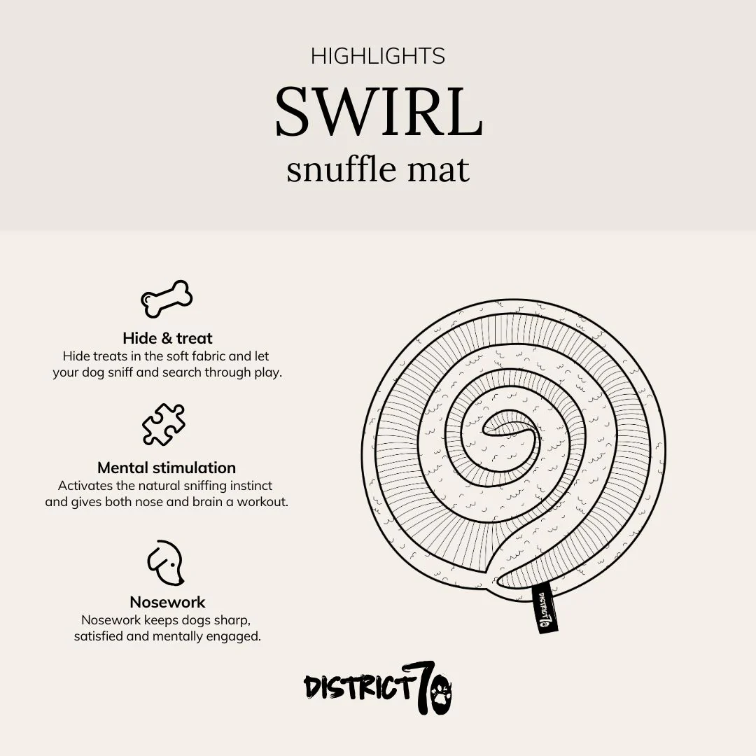 De derde product foto voor District 70 Swirl snuffelmat